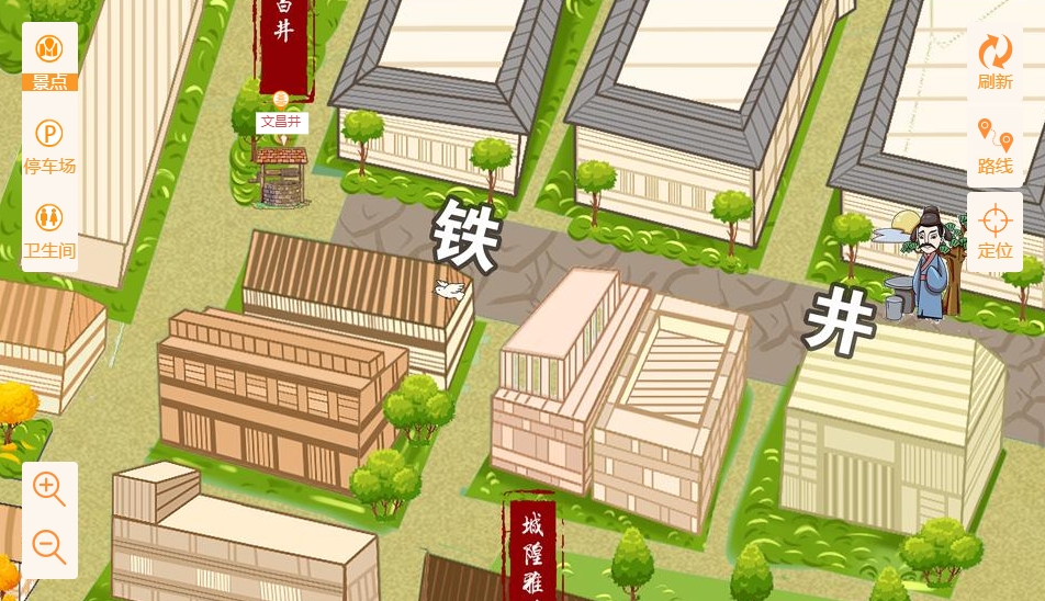 金堂智慧景区：手绘地图与语音导览的完美融合